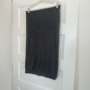 Express Dark Gray Knit Pencil Skirt
